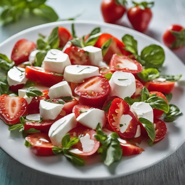 Foto de Strawberry Tomato and Mozzarella Salad