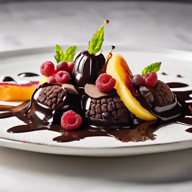 Foto de Crispy Fruits with Chocolate Sauce