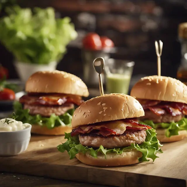 Foto de Pork Loin Hambugers