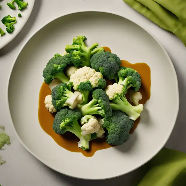 Foto de Broccoli and Cauliflower with Garlic Sauce