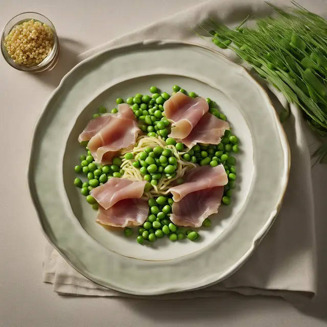 Foto de Wheat and Grass with Prosciutto and Peas