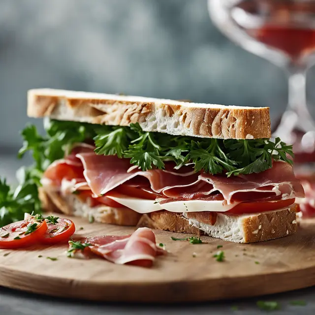 Foto de Tomato and Prosciutto Sandwich