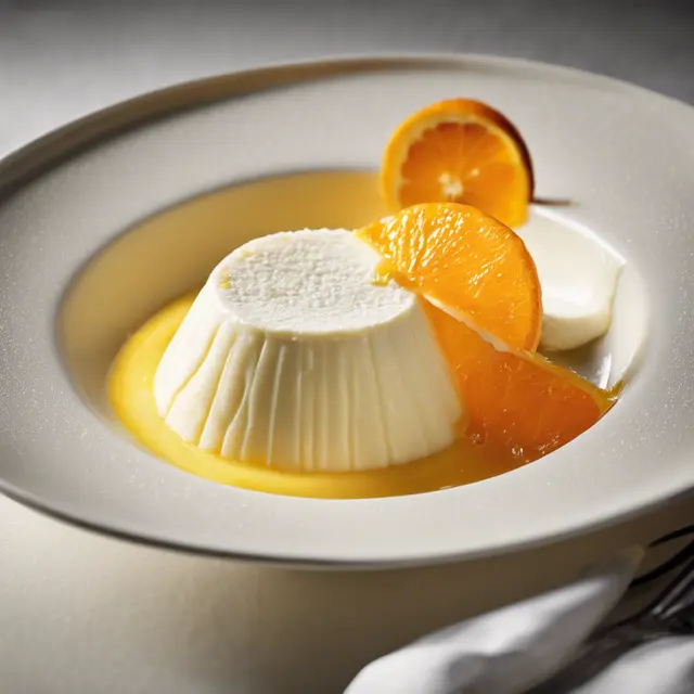 Foto de Ricotta Pudding with Orange Gelatin