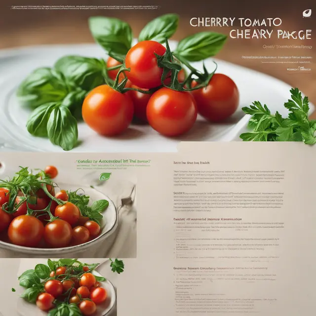 Foto de Cherry Tomato Package with Parsley and Basil