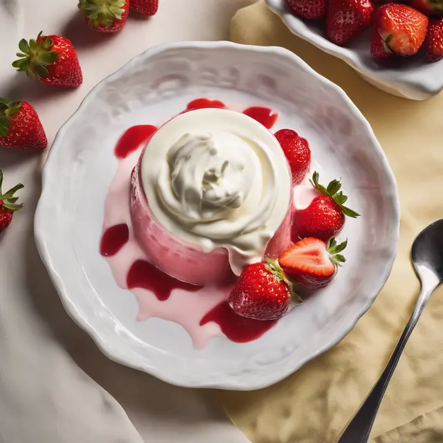 Foto de Strawberry Pudding with Mascarpone Cream