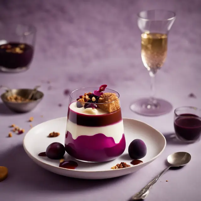 Foto de Amaranth and Plum Panna Cotta