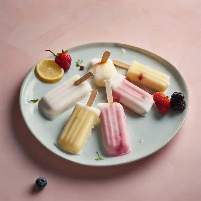 Foto de Yogurt Popsicles with Vanilla