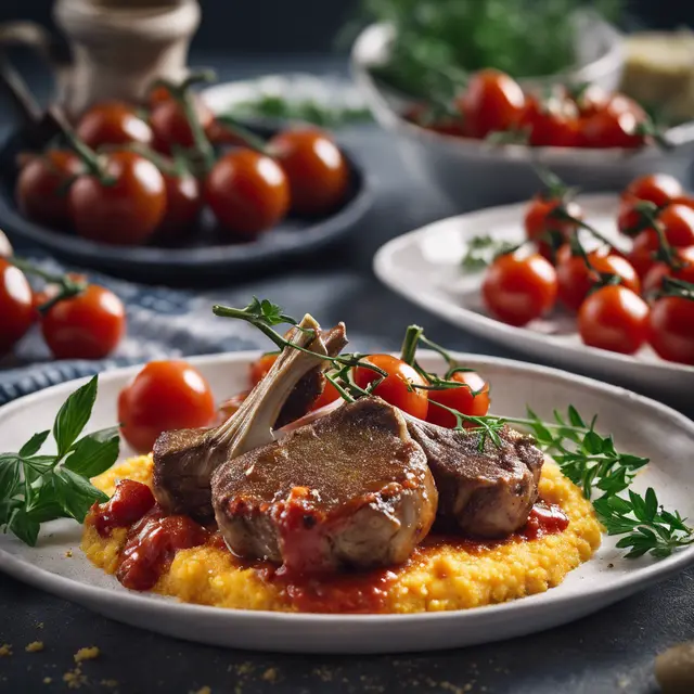 Foto de Lamb Chop with Cherry Tomato Sauce