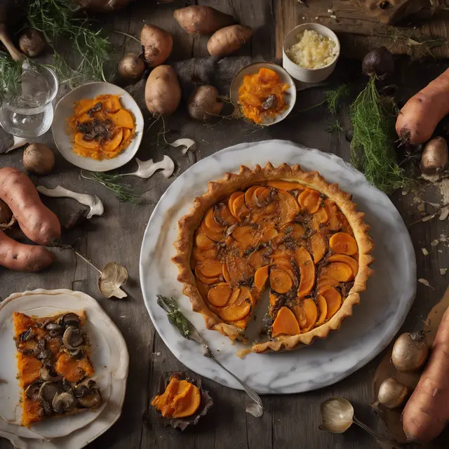 Foto de Sweet Potato and Mushroom Tart