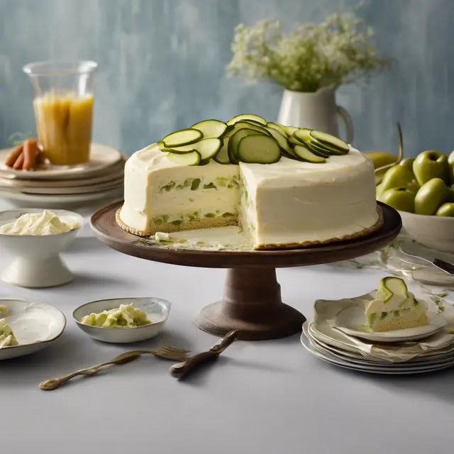 Foto de Cream Cheese Frozen Cake with Pickles