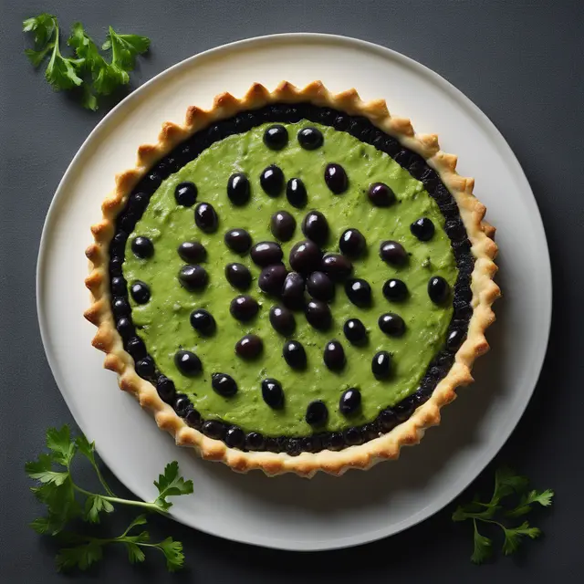 Foto de Black Olive and Ricotta Tart