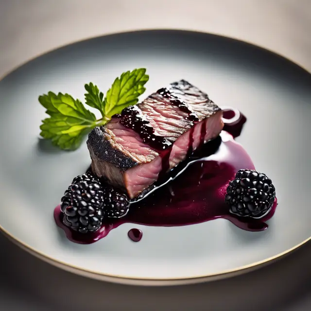 Foto de Mignon Fillet Strips with Blackberry Glaze