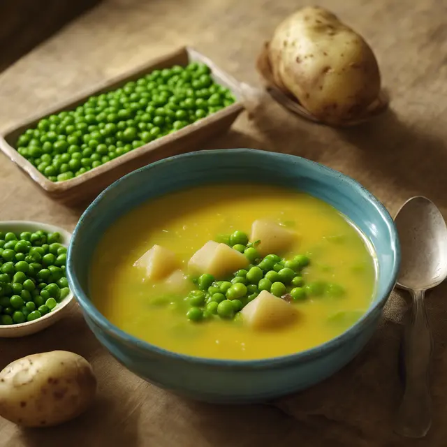 Foto de Potato and Peas Soup (Sopa de Batata e Ervilha)