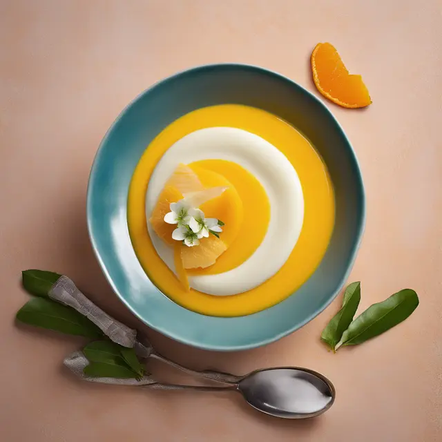 Foto de Creamy Mango Panna Cotta with Vanilla and Orange Zest