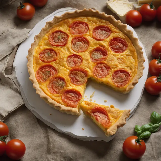 Foto de Cheese, Tomato, and Curry Tart (Quiche)