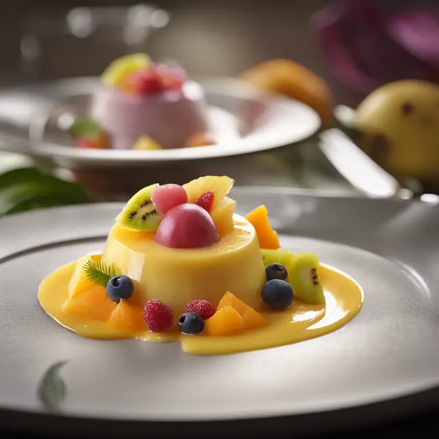 Foto de Vanilla Pudding with Tropical Fruits