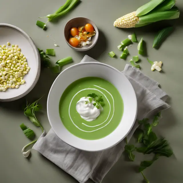 Foto de Green Corn Soup with Yogurt