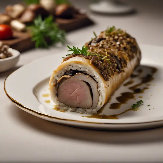 Foto de Vitello Roll with Mushroom Filling