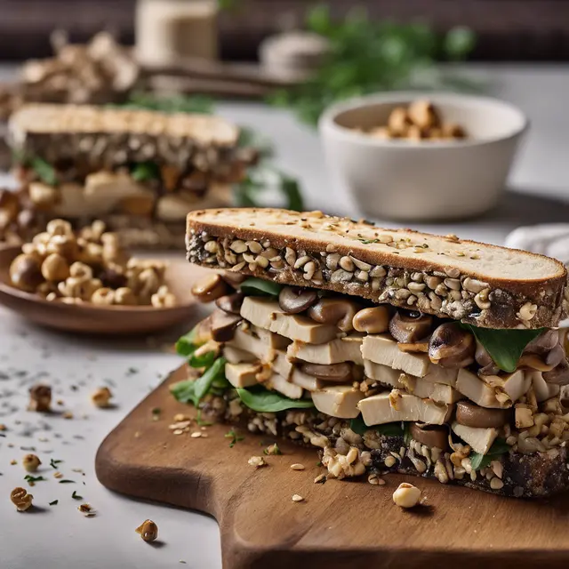 Foto de Toasted Oat and Mushroom Sandwich with Tofu