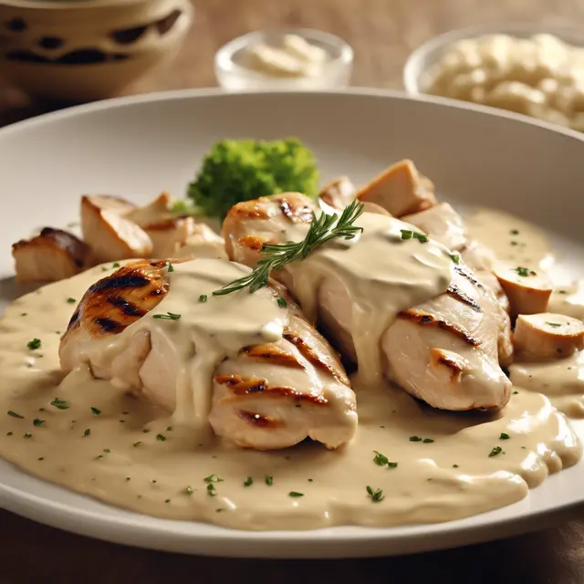 Foto de Grilled Chicken with Cream Sauce