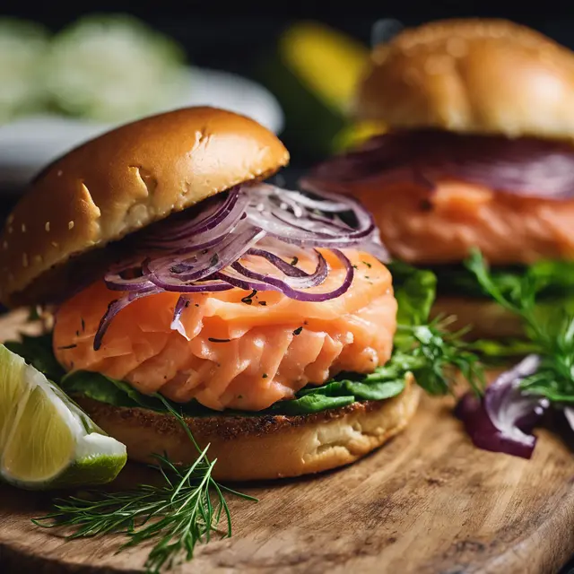 Foto de Smoked Salmon Burger