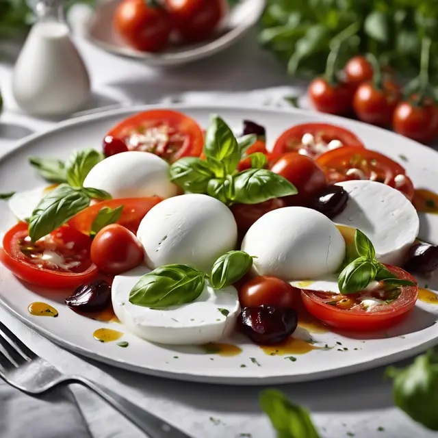 Foto de Tomato-Basil and Buffalo Mozzarella Salad