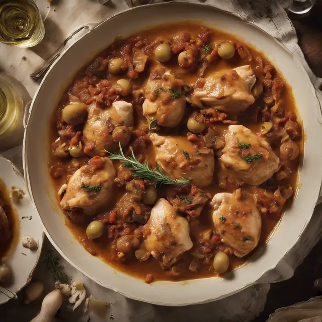 Foto de Chicken with Olive and Wine Ragu