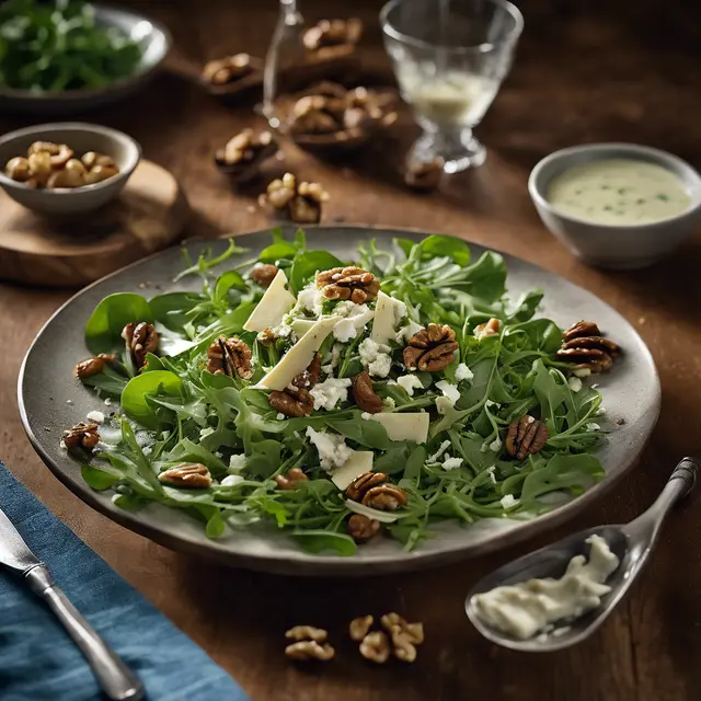 Foto de Arugula, Walnut, and Gorgonzola Salad