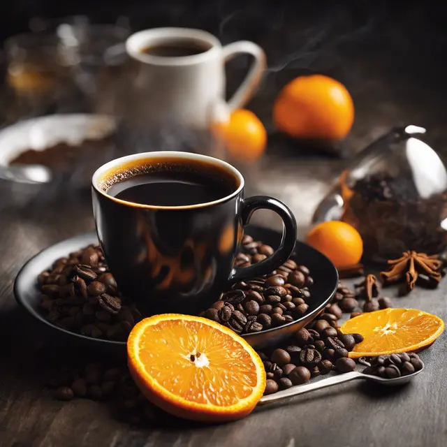 Foto de Black Coffee with Orange