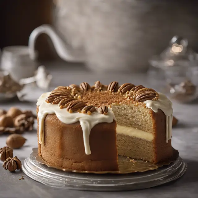 Foto de Nutmeg Cream Cake with Walnut Filling