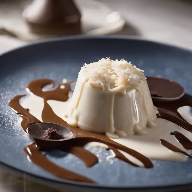 Foto de Pudding with Coconut Sauce