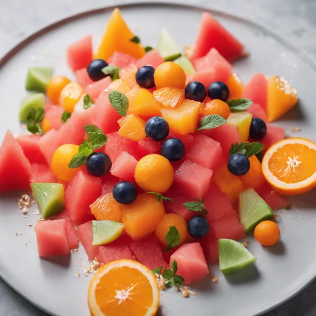 Foto de Orange and Watermelon Salad with Orange Liqueur