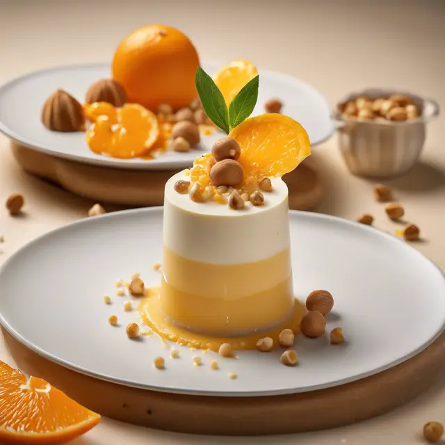 Foto de Orange and Macadamia Mousse with Orange Syrup