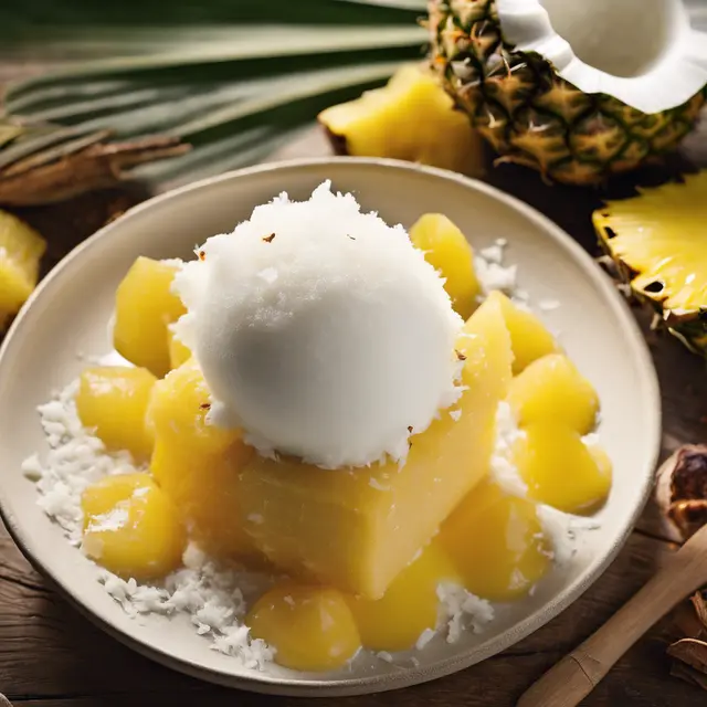 Foto de Pineapple with Coconut Sorbet