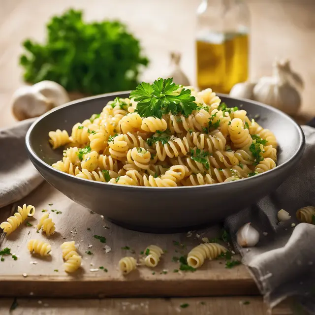 Foto de Rotini Pasta with Garlic and Parsley