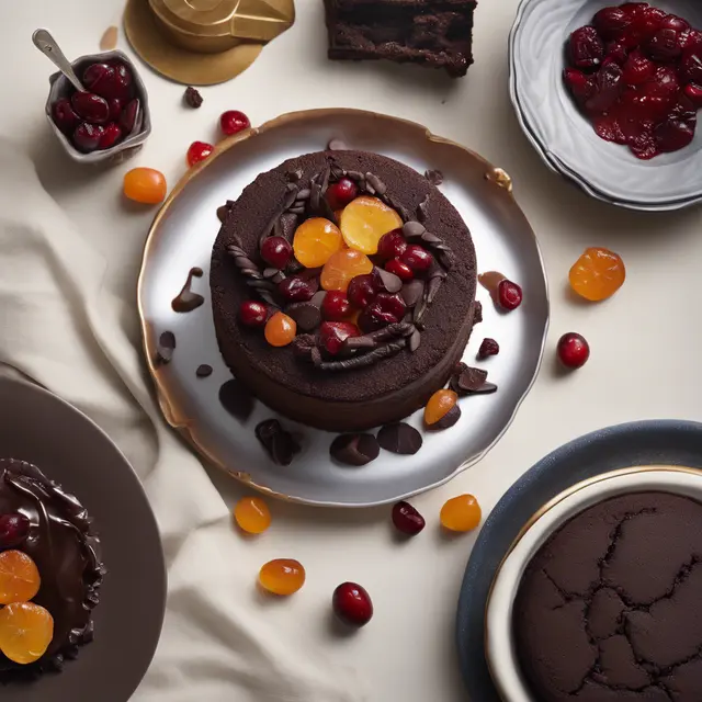 Foto de Chocolate Cake with Dried Fruit Filling