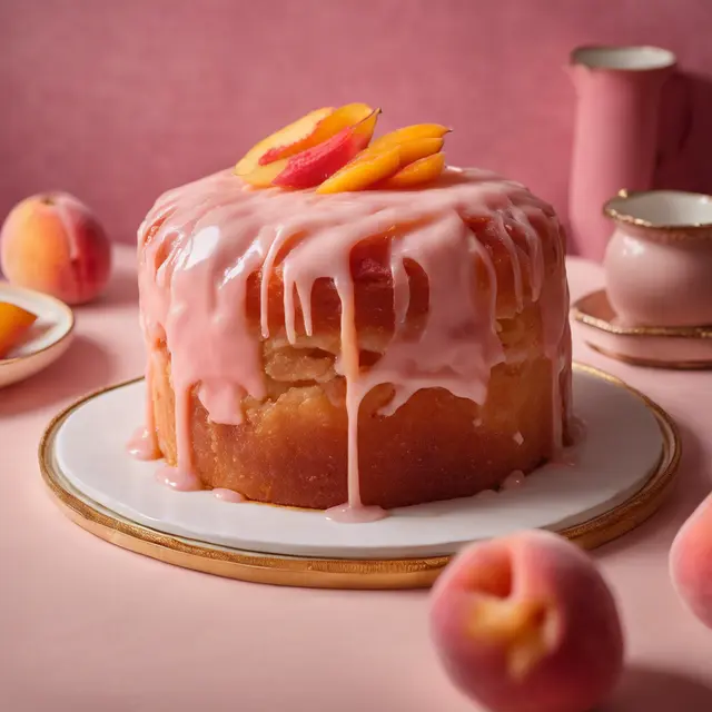 Foto de Peach Cake with Guava Filling