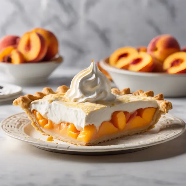 Foto de Peach Cream Pie with Orange Filling