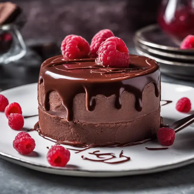 Foto de Chocolate Mousse Cake with Raspberry Gelée