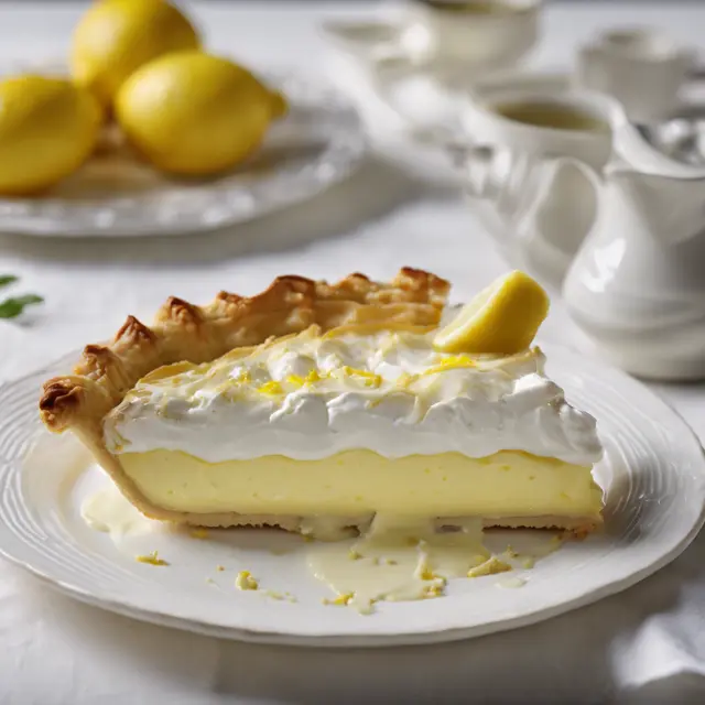 Foto de Ricotta Cream Pie with Lemon-Ginger Sauce