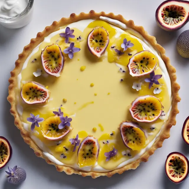 Foto de Passionfruit Cream Tart with Yogurt