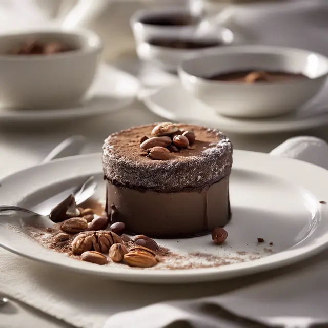 Foto de Cocoa and Nut Filled Soufflé