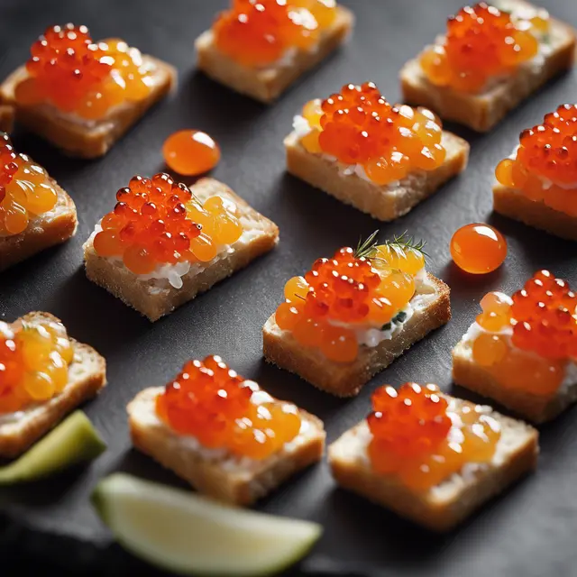 Foto de Salmon Roe Canapé