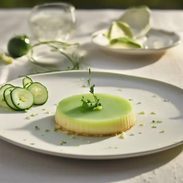 Foto de Ricotta Flan with Cucumber and Salt