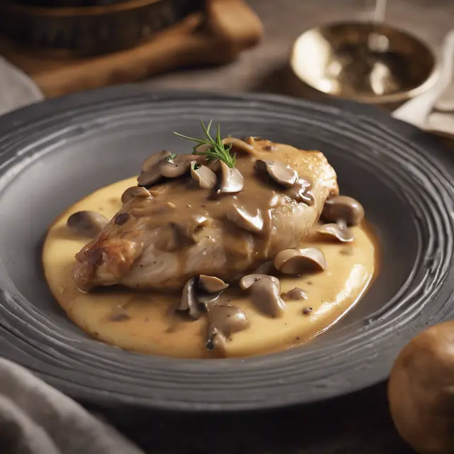 Foto de Chicken with Mushroom and Cheese Gravy