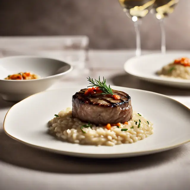 Foto de Mignon Filet Scallopine with Rice