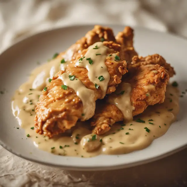 Foto de Fried Chicken Breast in Creamy Sauce