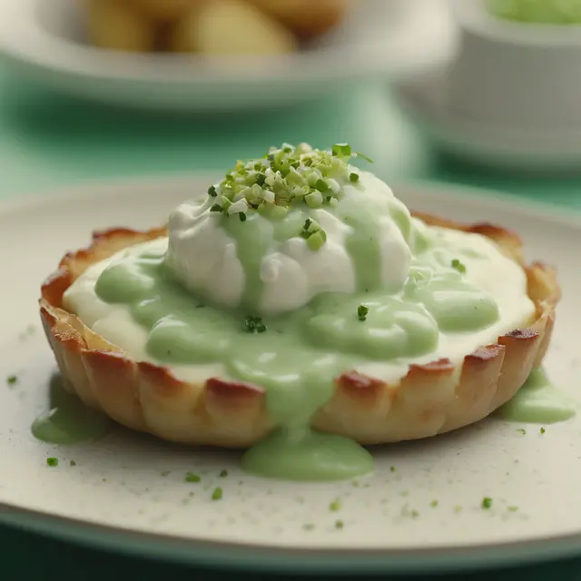 Foto de Tart and Creamy Green Onion Sauce