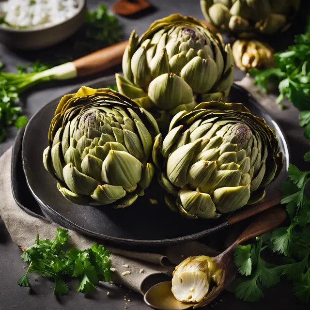 Foto de Stuffed Artichokes with Parsley and Garlic