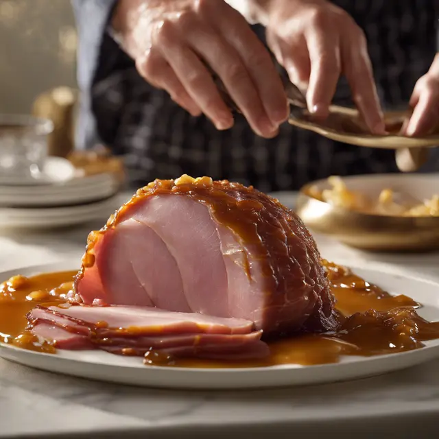 Foto de Caramelized Ham with Caramel Coating